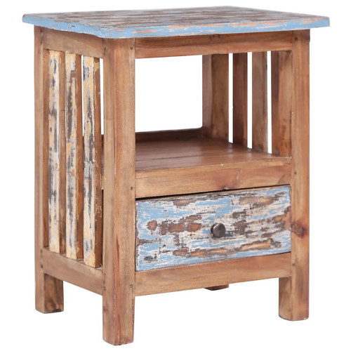 Walplus wooden bedside locker - walplus,