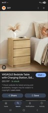 2 Oak Bedside Lockers