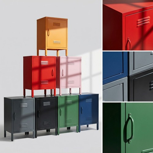 Retro industrial metal locker - retro,