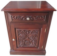 Carved  Bedside Locker | Table
