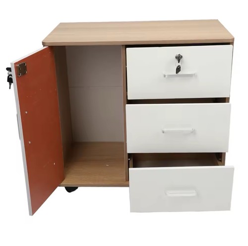 Lockable bedside cabinet with - lockable,
