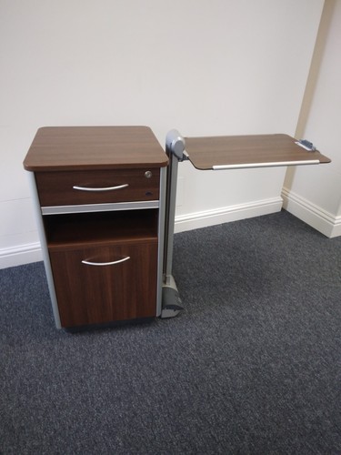Dark wood cabinet - , overbed