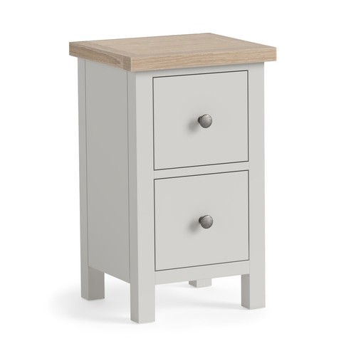 Light grey narrow bedside - grey,