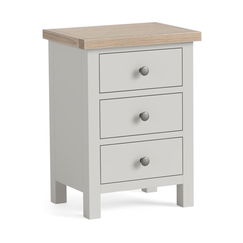 Light grey large bedside table - grey,