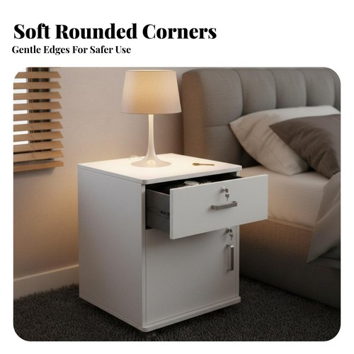 Lockable nightstand waterproof - nightstand,